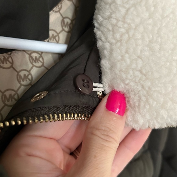 Women’s Faux-Fur-Collar Quilted Coat by Michael Kors - Picture 8 of 15